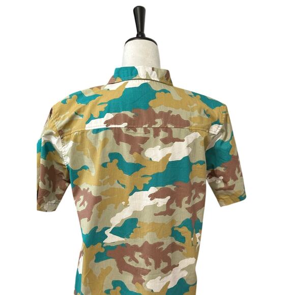 Sovereign Code Boys Arthur Button-Up Shirt Multicolor Camouflage Pockets XL New - Picture 5 of 9